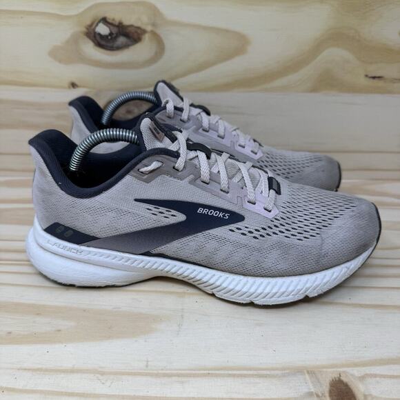 Brooks Shoes - Brooks Womens Launch 8 1203451B653 Grey Running Shoes Sneakers Size 7.5